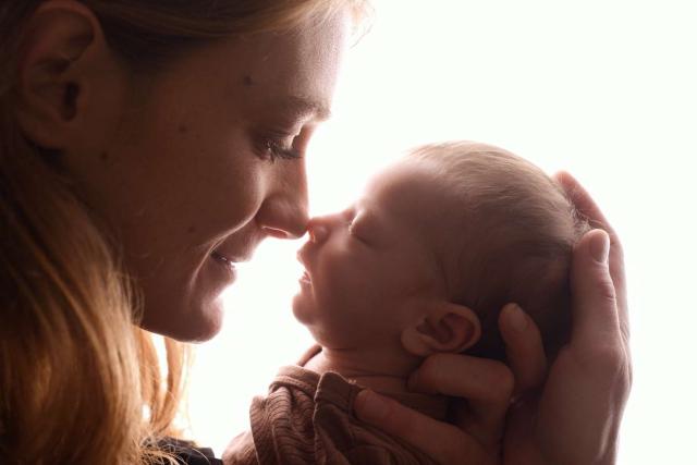 Baby bär Fotoshooting in Frankfurt